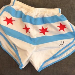 Chichi sport Chicago flag running shorts